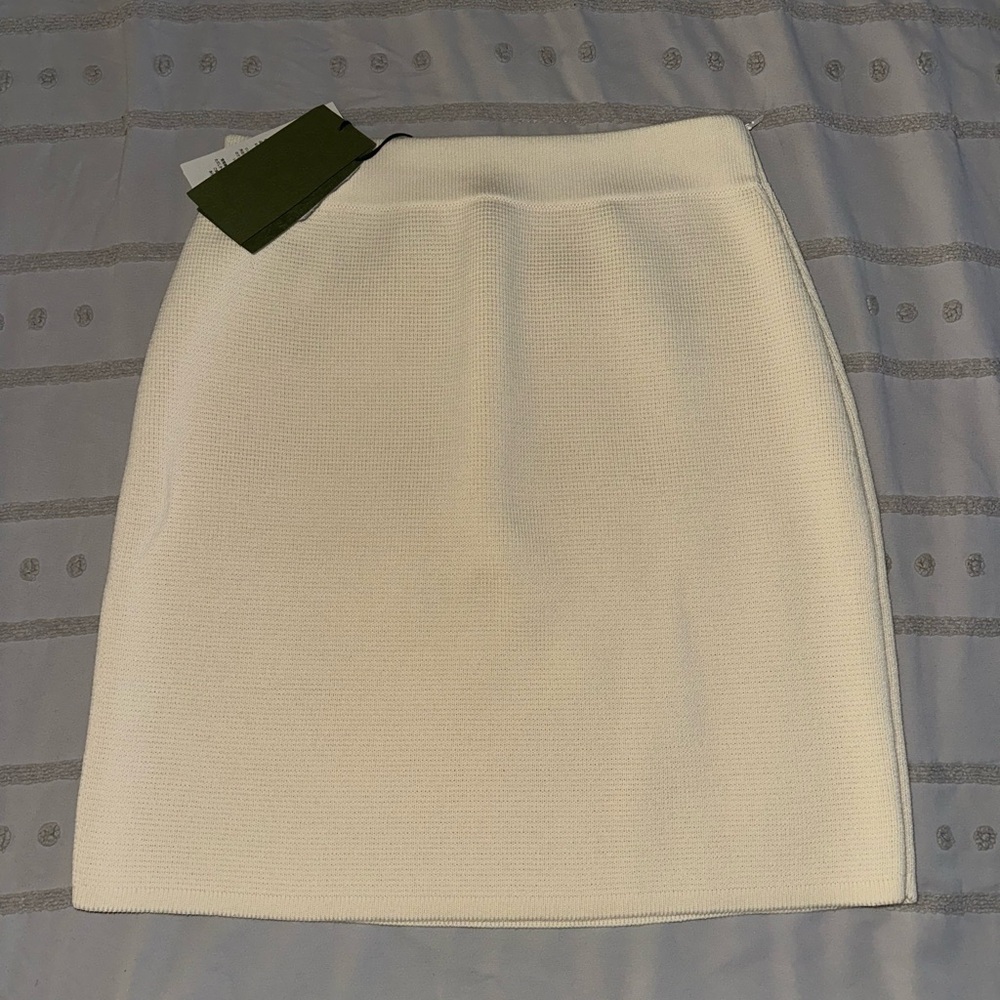 Gucci Cream Women's Wool Skirt